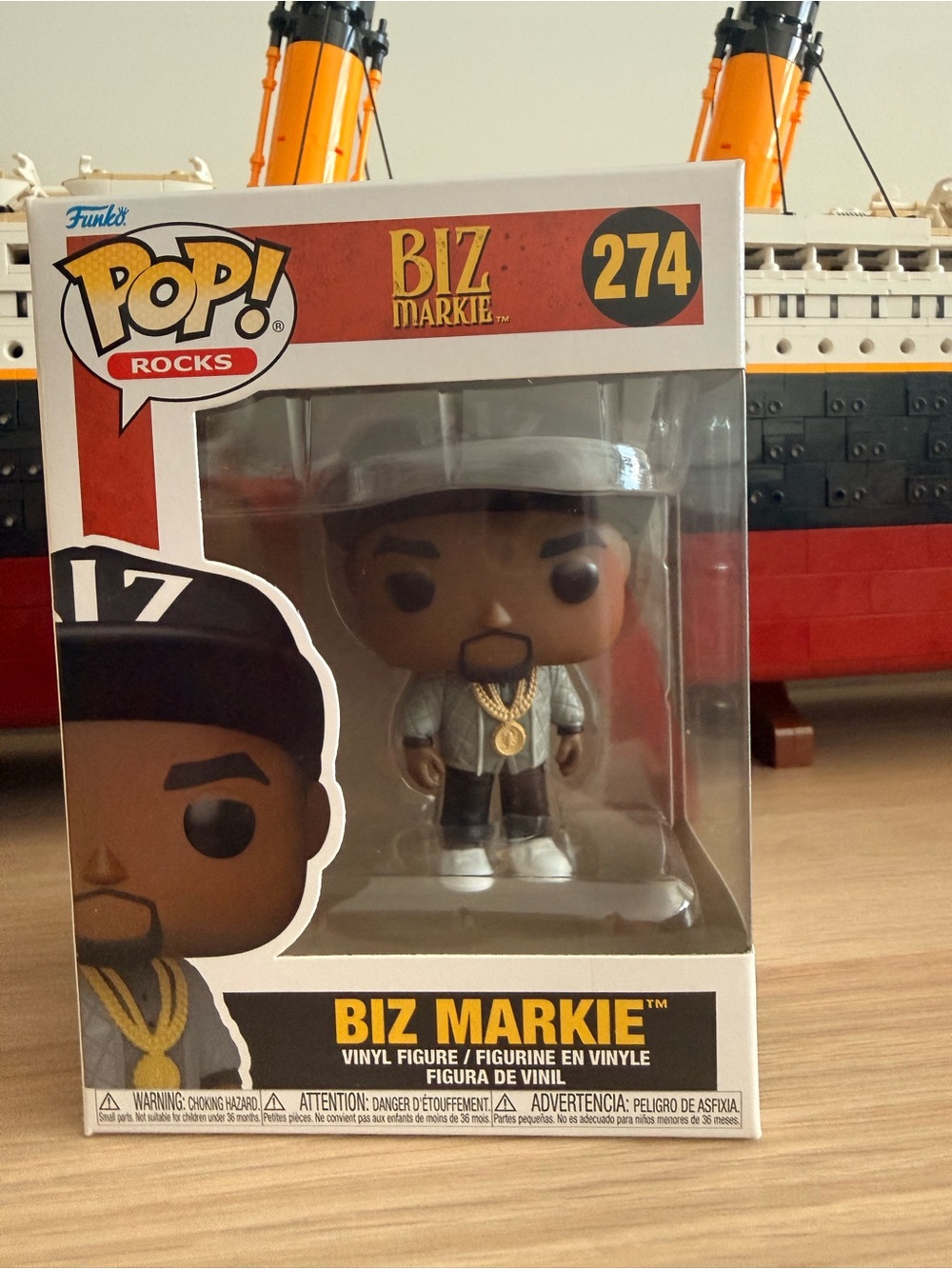 Funko Pop! Rocks Biz Markie Vinyl Figure - White, Gold, Black